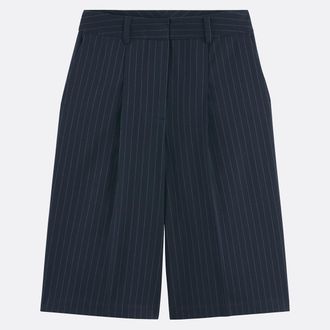 La Redoute Collections Bermuda met strepen en plooien