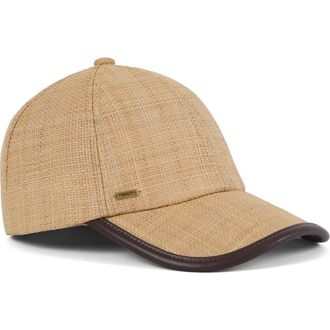 Eugenia Kim Lo UPF 50+ Raffia Baseball Cap in Natural at Nordstrom