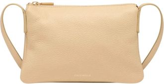 Coccinelle Kirsten Crossbody Tas - Dames - Schoudertassen - Beige - ONE Size - Leer - Tassen