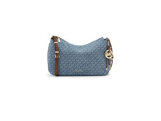 Michael Kors Nolita Medium Top Zip Convertible Shoulder Womens Handbags New Horizon, Canvas/Polyurethane