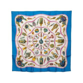 Herm&egrave;s Pre-owned Scarves, female, Multicolor, Size: ONE SIZE Pre-owned Qu Importe le Flacon Scarf