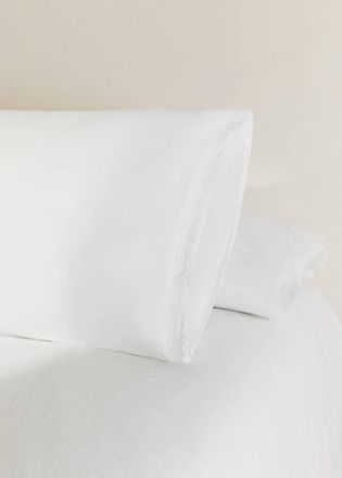 Mango Federa bimbo/a percalle garment-washed 50x75 cm bianco - Home - 50x75cm - MANGO HOME