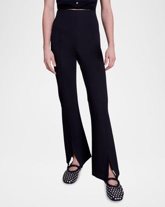 Maje Pomelou Flare Slit Pants
