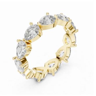 Vir Jewels 3 cttw Lab Grown Diamond Eternity Ring Wedding Band in 14K Yellow Gold For Women