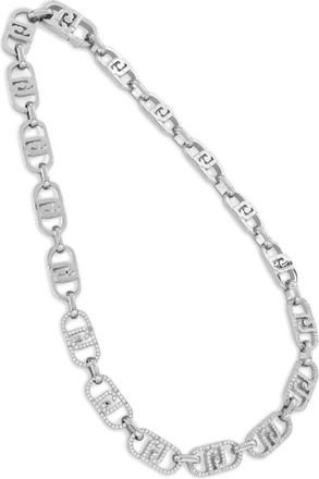 Liu Jo logo-embellished necklace - Zilver