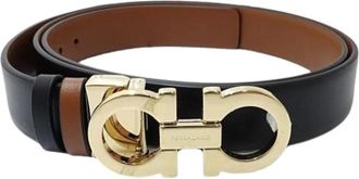 Ferragamo Pre-owned Standard Belt - Dames - Vintage Accessoires - Zwart - ONE Size - Leer - Vintage