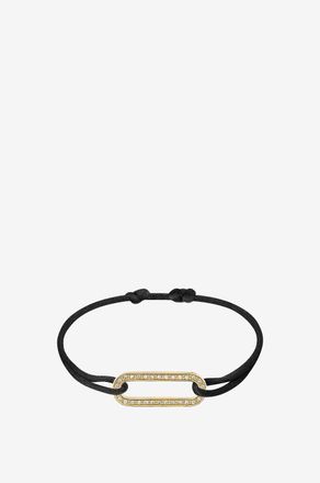 Dinh Van Kordelarmband mit Gelbgold und Diamanten Maillon L