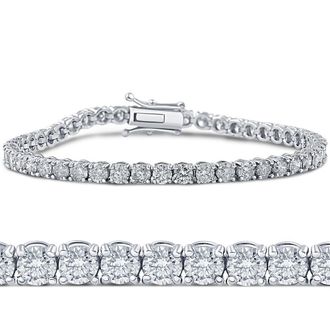 Pompeii3 6 1/4ct Lab Grown Diamond Tennis Bracelet 14K White Gold