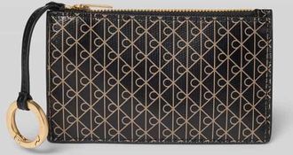 Calvin Klein Portemonnaie aus echtem Leder Modell Emblem in Black, Größe 1