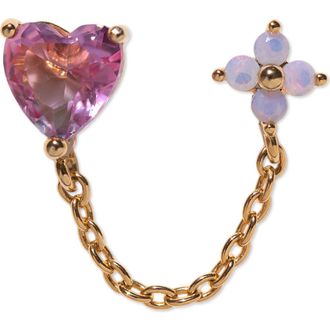 Girls Crew Love Blooms Single Earring in Gold at Nordstrom