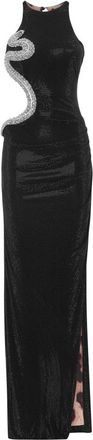 Philipp Plein Abito Lungo Crystal - - Dresses - Donna - Nero - M