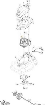 STIGA Sports Motor De Inducci&oacute;n El&eacute;ctrica 230v-50hz 1400w 20 Original Stiga - 118563727/1