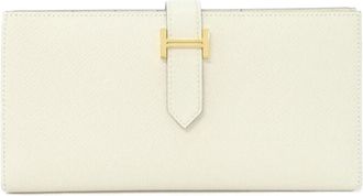 Herm&egrave;s White Epsom Leather Wallet (Bi-Fold) (Pre-Owned)