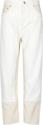Sportmax Straight Jeans - Dames - Regular Fit Jeans - Wit - W29 - Denim - Jeans