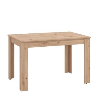 Home Heavenly Mesa de comedor extensible en color roble 76 x 120-160 x 80 cm