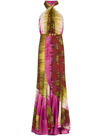Silvia Tcherassi Raisa gown - women - Viscose - S - Purple