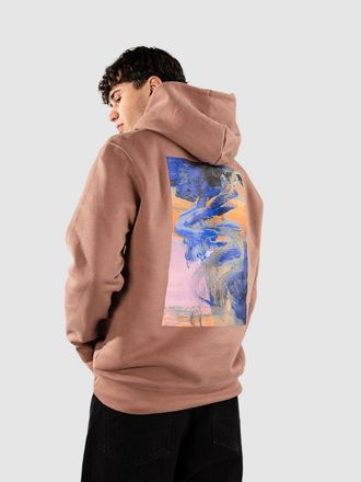 Poetic Collective Painting Hoodie bruin