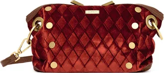 Hammitt Hammitt Daniel Crossbody Clutch Monarch Velvet Antique Gold Sml