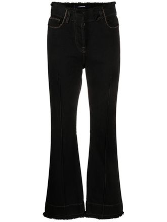 Jacquemus Le de Nimes Linon court cropped jeans - Black