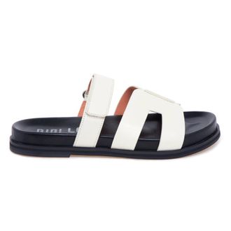 Bibi Lou Leather Slide - female - Bibi Lou - Sliders - Beige - 6 UK - Shoes