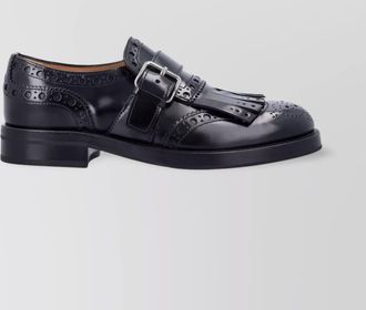 Churchs fringed brogue loafers round toe