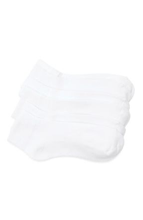 Nordstrom 3-Pack Everyday Quarter Socks in White at Nordstrom, Size 9
