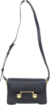 Marni Pre-owned Leather Shoulder Bag - Dames - Vintage Schoudertas - Zwart - ONE Size - Leer - Vintage