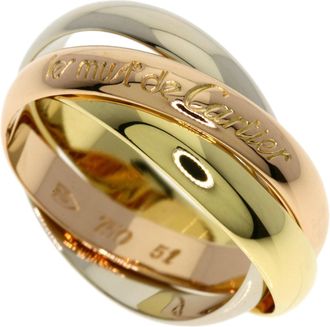 Cartier Yellow Gold (18K) Pink Gold (18K) White Gold (18K) Band Ring (Pre-Owned)