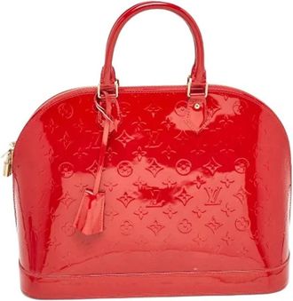 Louis Vuitton Pre-owned Handbags, female, Red, Size: ONE SIZE Pre-owned Alma GM