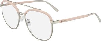 Ferragamo Stijlvolle bril - Dames - Brillen - Geel - 57 MM - Accessoires