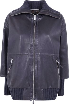 The Jackie Leathers Leather Jacket Dark Brown Fenice