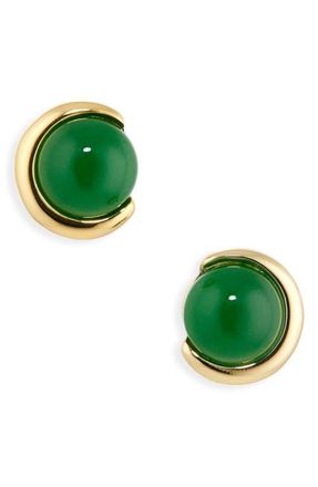 Kate Spade New York round stud earrings in Green at Nordstrom