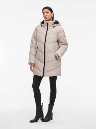 Vila Steppmantel VILA VIMILJA PADDED COAT - NOOS, Damen, Gr. 36, grau (chateau gray), Steppware, Obermaterial: 100% Polyester, unifarben, regular fit ca. M