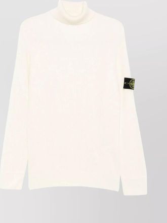 Stone Island ribbed wool turtleneck sweater