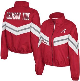 Colosseum Womens Colosseum Crimson Alabama Crimson Tide Thin Ice Full-Zip Windbreaker at Nordstrom, Size Medium