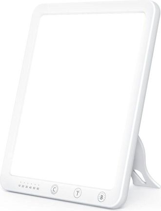 OEM L&aacute;mpara De Luz Diurna De 10.000 Lux, L&aacute;mpara De Fototerapia Con Colores De Luz Ajustables, Ajustes De Brillo Y Temporizador, L&aacute;mpara Solar Sin Parpade