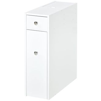 HOMCOM Armario de ba&ntilde;o 17x48x58 cm blanco