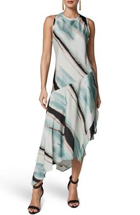 DKNY Sleeveless Asymmetric Hem Dress in Waterlily Multi at Nordstrom, Size X-Large