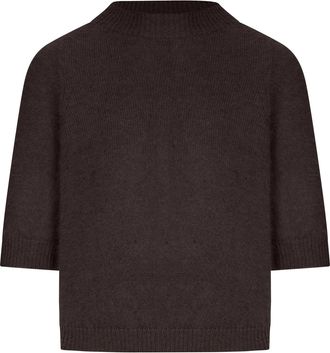 Roberto Collina SHORT-SLEEVED ANGORA WOOL TOP - Roberto Collina - Woman