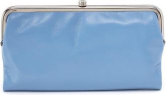 Hobo Lauren Leather Double Frame Clutch in Faded Denim at Nordstrom