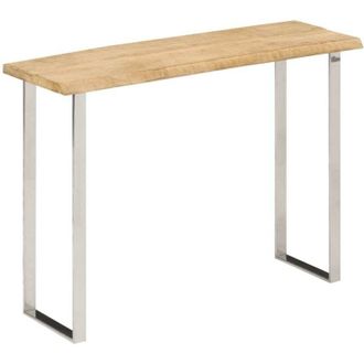 vidaXL vidaXL Tavolo Consolle Bordi Vivi 105x33x76 cm Legno Massello di Mango