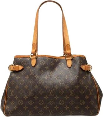Louis Vuitton Pre-owned Batignolles Horizontal Tote Bag - Dames - Vintage Shopper - Bruin - ONE Size - Vintage