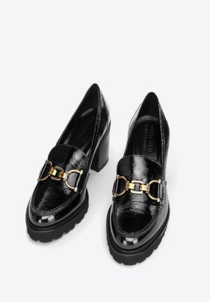 Wittchen Dames Patent Leather Pumps met Gesp Zwart Patent Leather