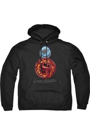 Gildan Game Of Thrones Combined Targaryn And Stark Adult Pull Over Hoodie / Hooded Sweatshirt