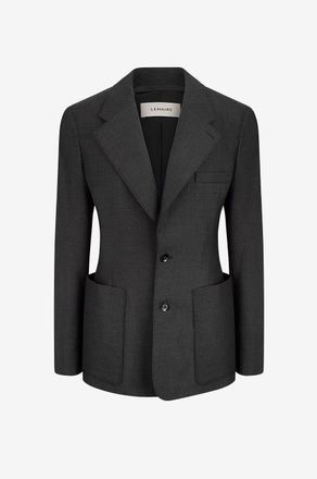 Christophe Lemaire Taillierter einreihiger Wollmix-Blazer