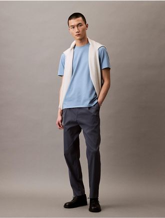 Calvin Klein Mens Tech Pique T-Shirt - Blue - 2XL
