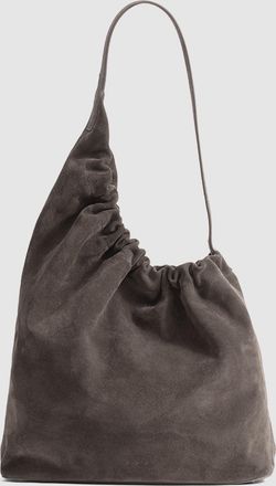 Aesther Ekme Sac Demi Lune Cloud Suede Dark Taupe