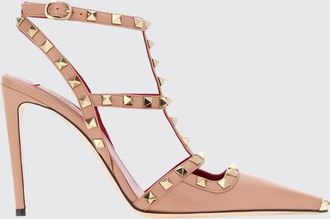 Valentino Garavani D&eacute;collet&eacute; slingback Rockstud in pelle con borchie e tacco alto