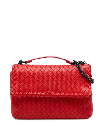 Bottega Veneta 2012-2025 Small Nappa Intrecciato Olimpia shoulder bag - women - Nappa Leather - One Size - Red