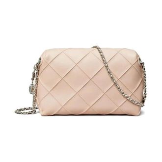 Tory Burch Tory Burch, Cross Body Bags, female, Pink, Size: ONE SIZE Quilted Leather Camera Bag